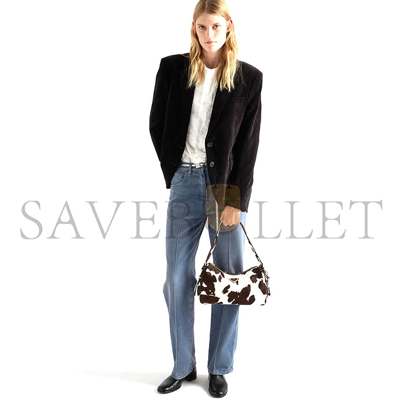 PRADA AIMÈE MEDIUM PRINTED LEATHER SHOULDER BAG 1BC229 (31*18*10cm)